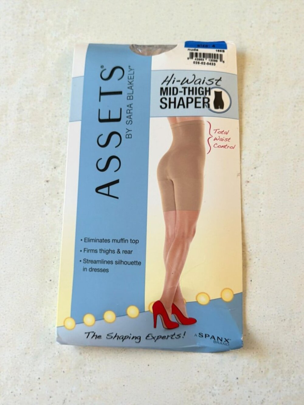 SPANX Assets Nude High Waist Mid Thigh Shapers Size 1 NEW NWT